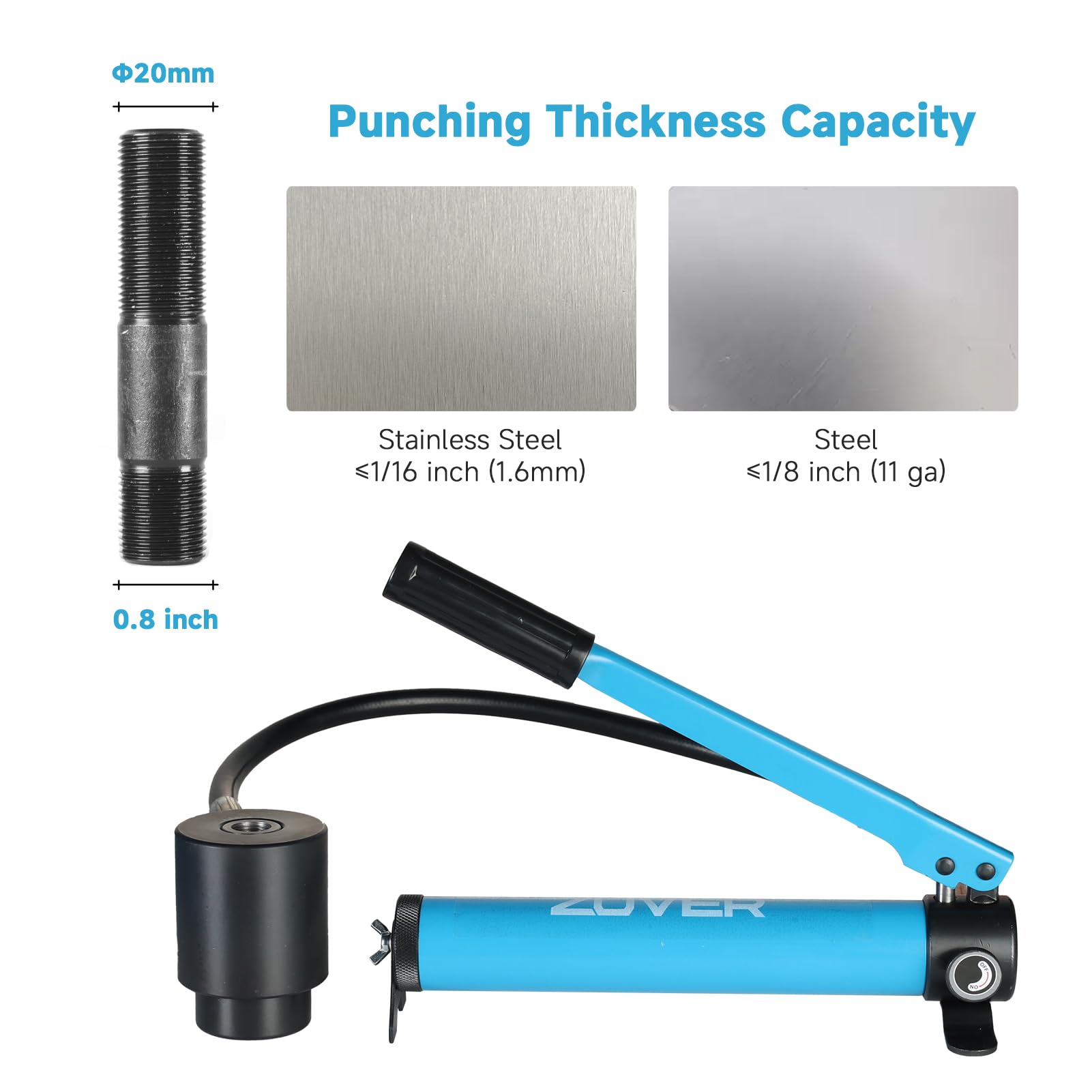 ミストオーバー ZUVER Hydraulic Knockout Punch Set KO Tool 10T - Electrical